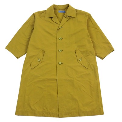 Issey Miyake Vintage Oversized Long Olive Wind Coat M Made in Japan-image