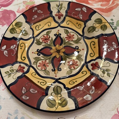 Pier 1 Imports Vallarta Hand Painted Salad Plate 9