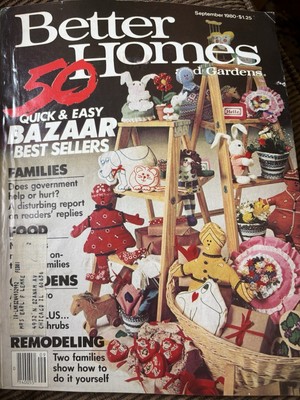 Better Homes and Gardens Magazine Sep 1980 Craft Bazaar Best Sellers Goverment-image