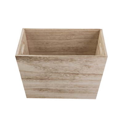 Better Homes & Gardens Medium Natural Wood Storage Bin, 2 Pack-image