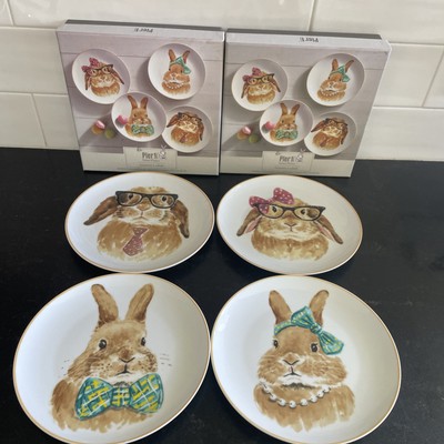 Set/8  ~Pier 1 One~ Easter Rabbits Bunnies 8