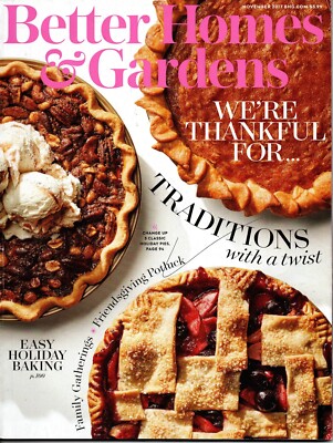 Better Homes & Gardens Magazine November 2017 Traditions with a Twist-image