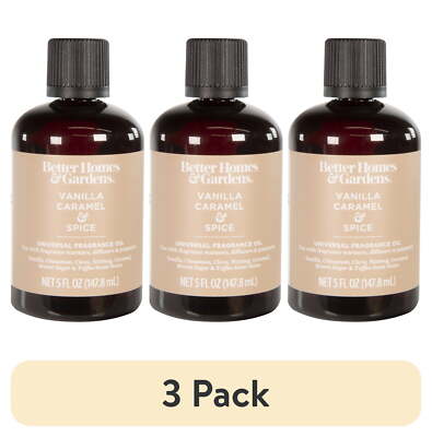(3 pack) Better Homes & Gardens Universal Fragrance Oil, Vanilla Caramel & Spice-image