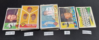 1960 Topps Baseball Cards 1-200 (P-NM) - You Pick - Complete Your Set-image