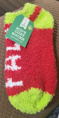 Kid's Size 7-8.5 Cozy Socks Holiday Theme Fala Lala 1 Pair Gara-image