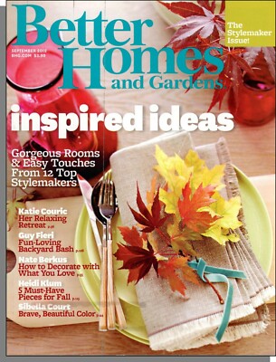 Better Homes and Gardens - 2012, September - Gorgeous Rooms & Easy Touches      -image