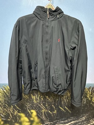 POLO RALPH LAUREN Bomber FLEECE Lined  JACKET BLACK SILZE XL-image