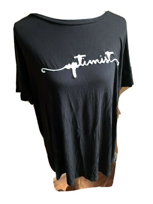 Womens Soft and Cozy Brand Loungewear Pullover Top Black Size Large with detail-image