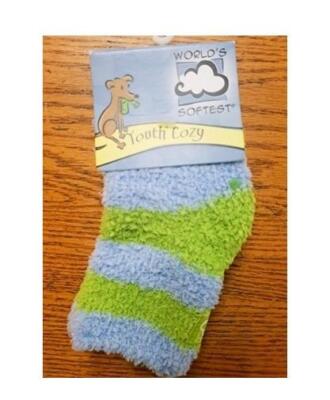 Worlds Softest Youth Age 4-7 Cozy Collection Socks OSF Blue Green FAST SHIP! AB8-image