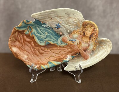 The Bradford Exchange•Edgar Jerins~Angel Plate~Seasons of Joy~”Spring’s Blossom”-image