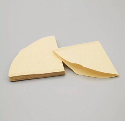 Pour Over Coffee Cone V Shape Coffee Filter 200 Count Size 2 V02 #2 Unbleached-image
