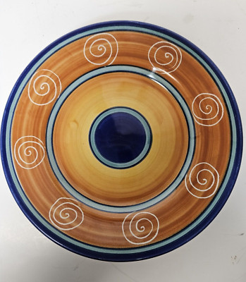 Vintage Pier 1 Italian Swirl Salad Plate 8