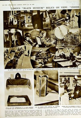 Original Old Vintage Print 1950 Black Museum Edgar Scotland Yard Police Peace-image