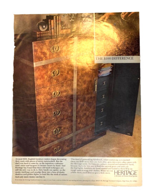 Heritage English Furniture Makers Better Homes & Gardens  1970 Mag AD-image