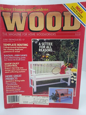 Wood Better Homes & Gardens June 1987 #17 A Settee For All Seasons Bench-image