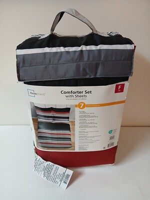 Mainstays Comforter Set with Sheets Full Size (7 Pieces)-image