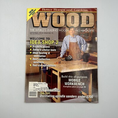 Better Homes & Gardens Wood Magazine Issue 72 September 1994  -image
