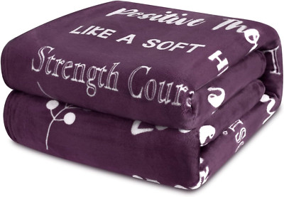 Get Well Soon Gifts for Women Fleece Healing Thoughts Blanket Super Soft & Warm -image