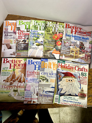Lot Of (9) Better Homes And Gardens Magazines 2006, 2007 & 2008-image