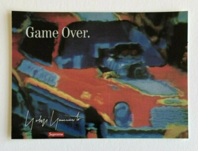 Supreme Yohji Yamamoto Game Over Car Sticker 100% Authentic FW20 Season-image