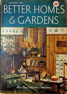 Better Homes & Gardens Magazine January 1938 Dionne Quintuplets -image