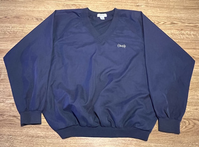 Vintage IZOD Golf Windbreaker Pullover Navy Men’s M 90s 00s Golf Style -image