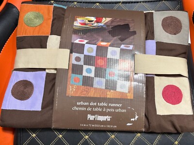 NEW Pier 1 Imports Urban Dot Table Runner 14