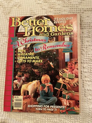 Better Homes & Gardens Magazine: Christmas To Remember ~December 1989-image
