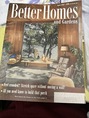 Better Homes and Gardens Magazine April 1954 - MCM Vintage-image