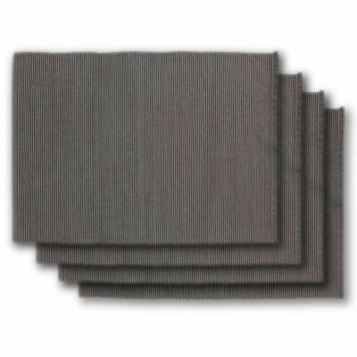Design Imports Ribbed Placemat, Slate Gray, Set of 4 (753495)-image