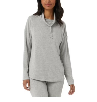 32° Women's Soft Cozy Pullover Cowl Neck Heather Gray-image