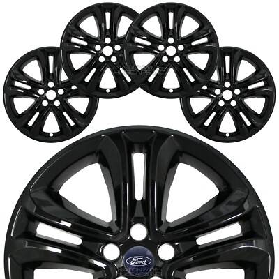 Set of 4 fits Ford Edge SEL 2019-2021 Black 18
