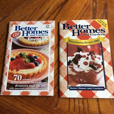 Better Homes & Gardens Supplemental Cookbook Booklets- 2001 & 2005-Recipes--image
