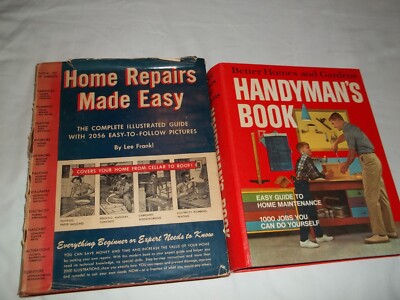 Home Repair's Made Easy 1949 1st Ed + Handyman's Book 1970 Better Homes Garden-image