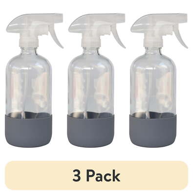 (3 pack) Better Homes & Gardens Glass Spray Bottle,16 Fluid oz,Adjustable-image