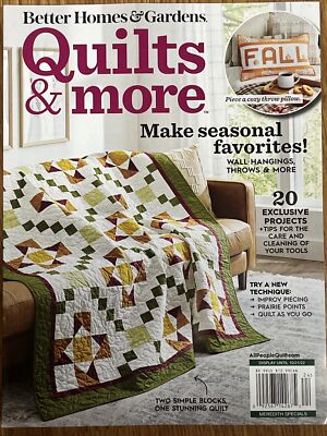 Better Homes Gardens Quilts & More Magazine Summer 2022 Make Seasonal Favorites-image
