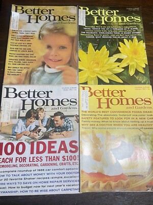 VTG BETTER HOMES & GARDENS MAGAZINE Lot of 4 1960s-image