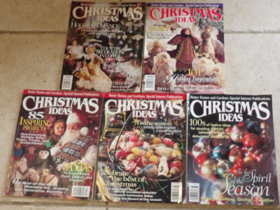 Vintage 1990 1992 1993 1995 1998 Better Homes and Gardens Christmas Ideas LOT 5-image