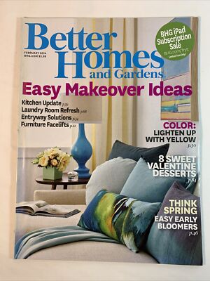 Better Homes and Gardens Magazine - February 2014 Easy Makeover Ideas-image