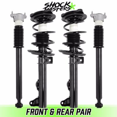 Front Complete Struts w/ Springs Rear shocks for 2010-2014 Mercedes C250 RWD-image