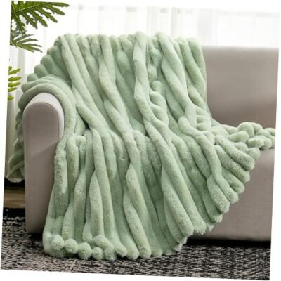 Cozy Bliss Faux Fur Throw Blanket for Couch, Cozy Throw(50