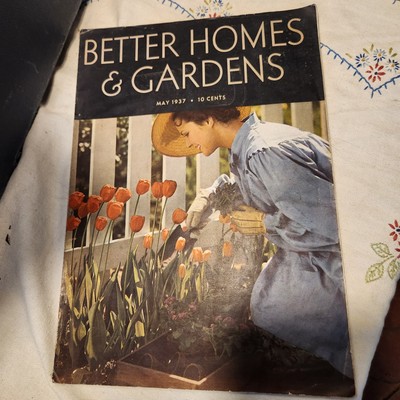 Amazing Vintage Better Homes & Gardens May 1937 w/Ads Chevy, Crisco, Ford-image