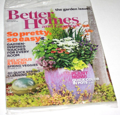Better Homes and Gardens Magazine March 2014 the garden issue New Sealed-image