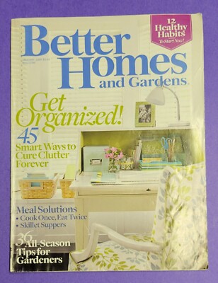Better Homes and Gardens Magazine (January 2009) Volume 87 Issue #1-image