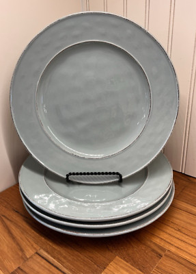 Pier 1 Imports Martillo Mist Stoneware Salad Plates 8 1/2