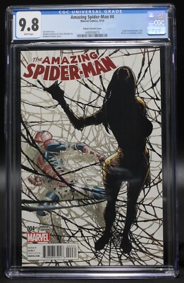 Amazing Spider-Man (2014) #4 Humberto Ramos 1 in 10 Variant CGC 9.8 Silk App-image