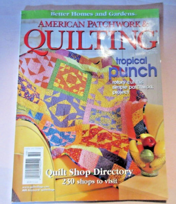 2001 Oct. Better Homes & Gardens American Patchwork & QUILTING MAGAZINE-Good-FS-image