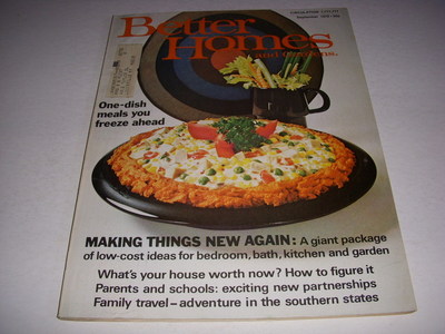 BETTER HOMES AND GARDENS Magazine, September 1972, One-Dish Meals, Family Travel-image