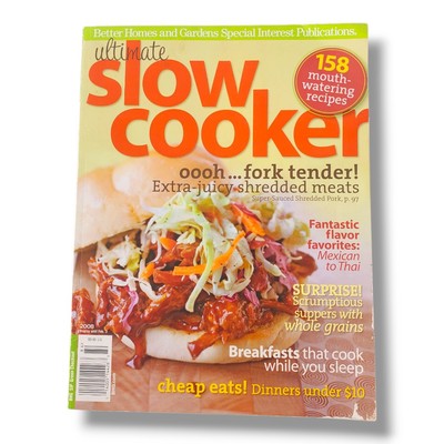Ultimate Slow Cooker 2008 Better Homes & Gardens Magazine Book Cookbook -image