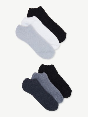 Joyspun Womens Fleece Socks 6 Pairs Of Cozy No Show Socks Size 4-10-image